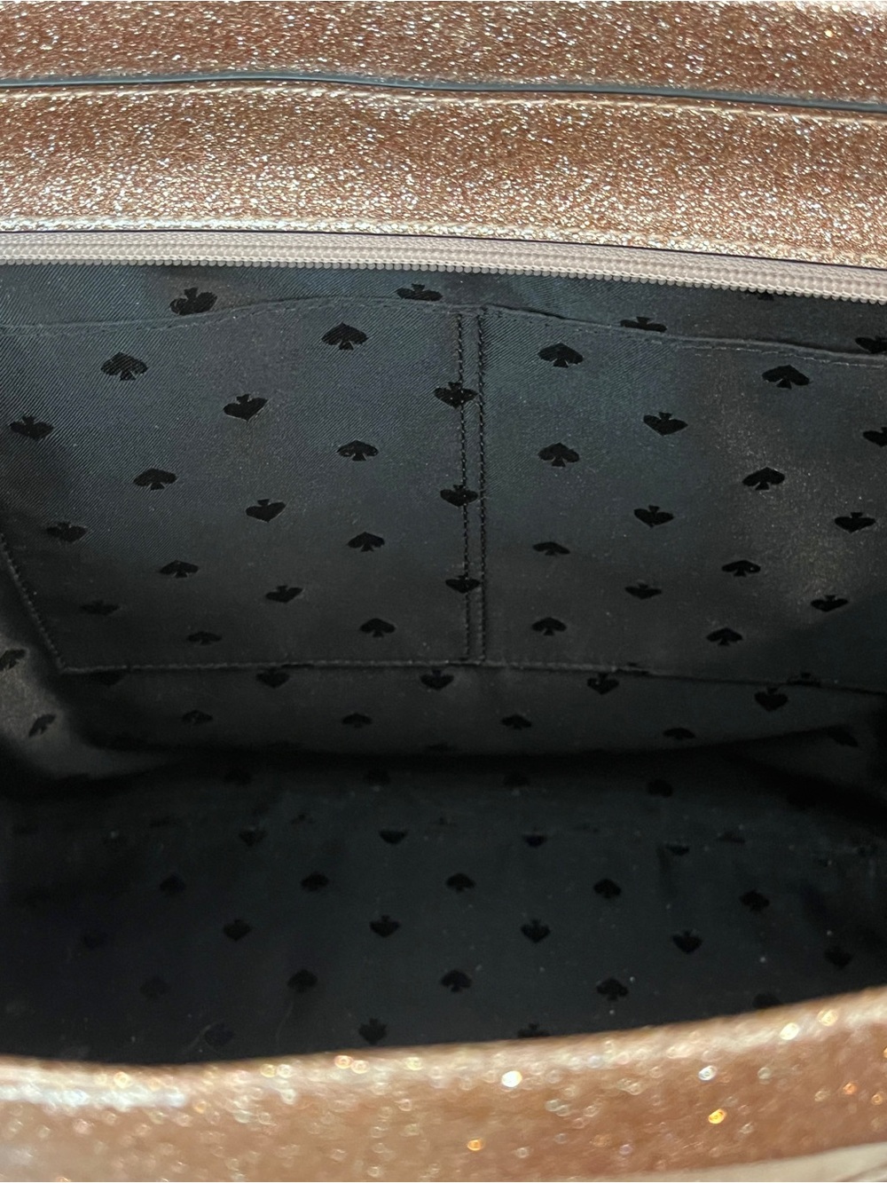 kate spade Mavis Glitter Tote Shoulder with Black Handles - Picture 5 of 6